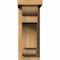 Ekena Millwork New Brighton Smooth Corbel w/Backplate, Western Red Cedar, 5 1/2"W x 14"D x 14"H COR06X14X14NEB01SWR - alternate 3